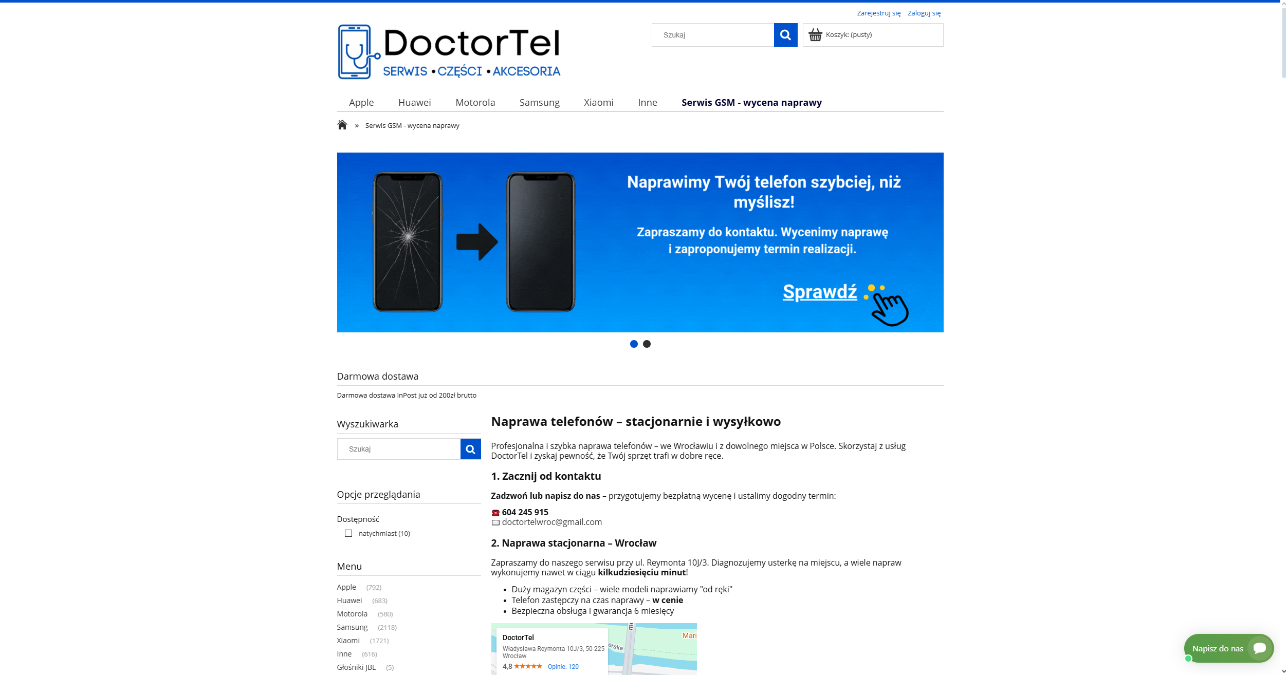 Pęknięty ekran, zalany telefon? Sprawdź, co oferuje dobry serwis GSM