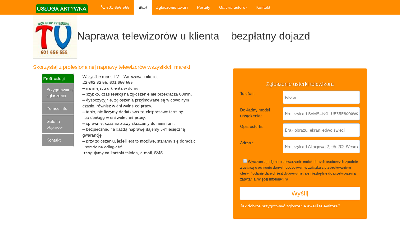 NonStop TV Serwis - Naprawa telewizorów Warszawa