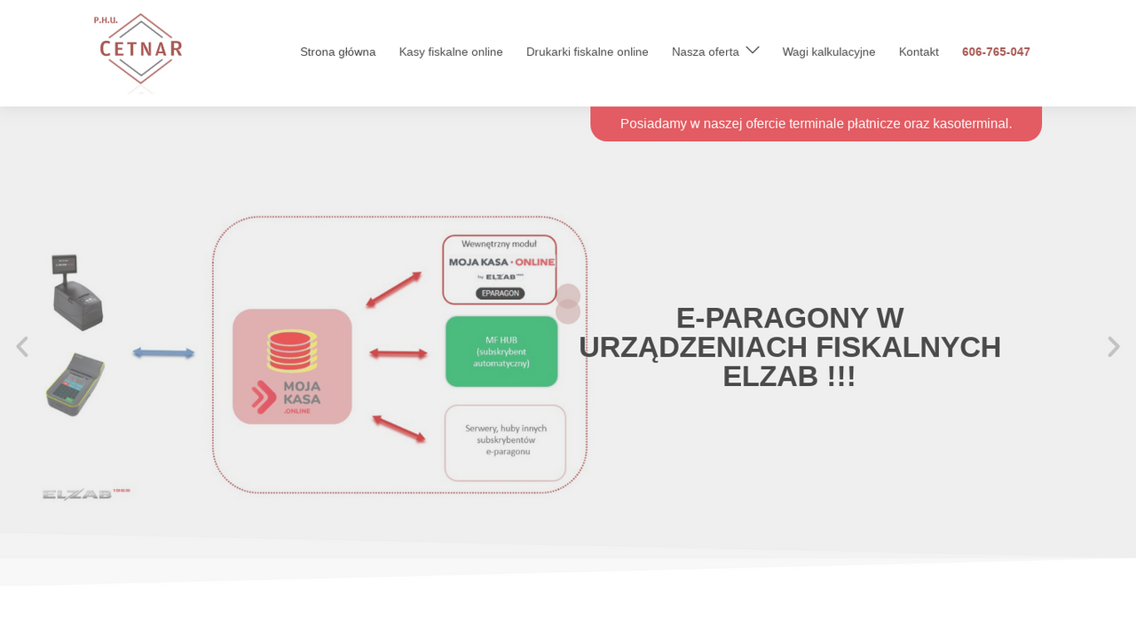 CETNAR - kasy fiskalne online