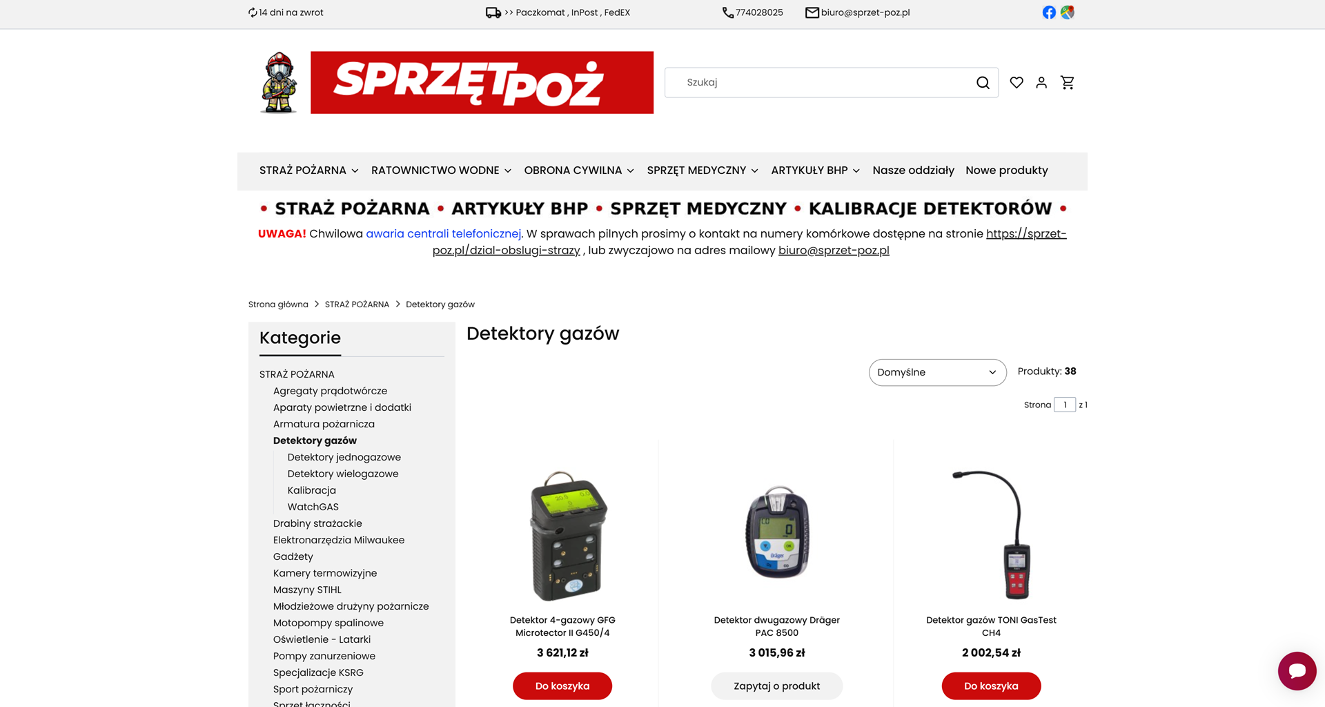Jednogazowe czy wielogazowe? Jakie detektory gazowe powinny znaleźć się na wyposażeniu wozu strażackiego?