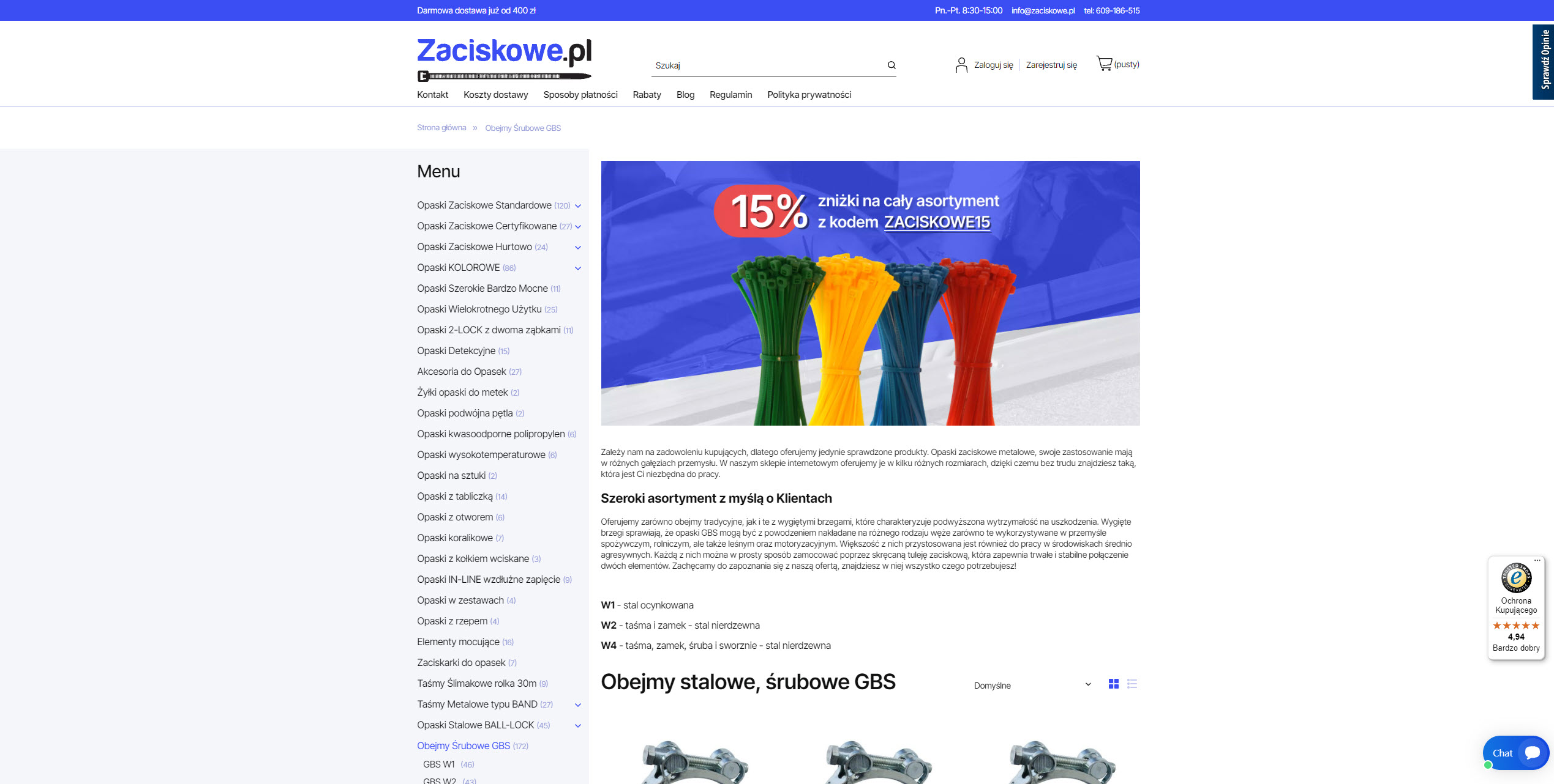 Jakie są rodzaje obejm stalowych i czym różnią się pod względem zastosowania?