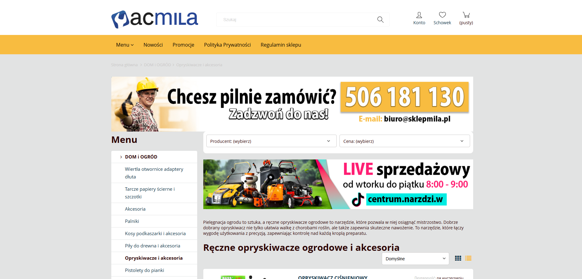 Ręczne opryskiwacze ogrodowe – mały sprzęt, wielkie możliwości