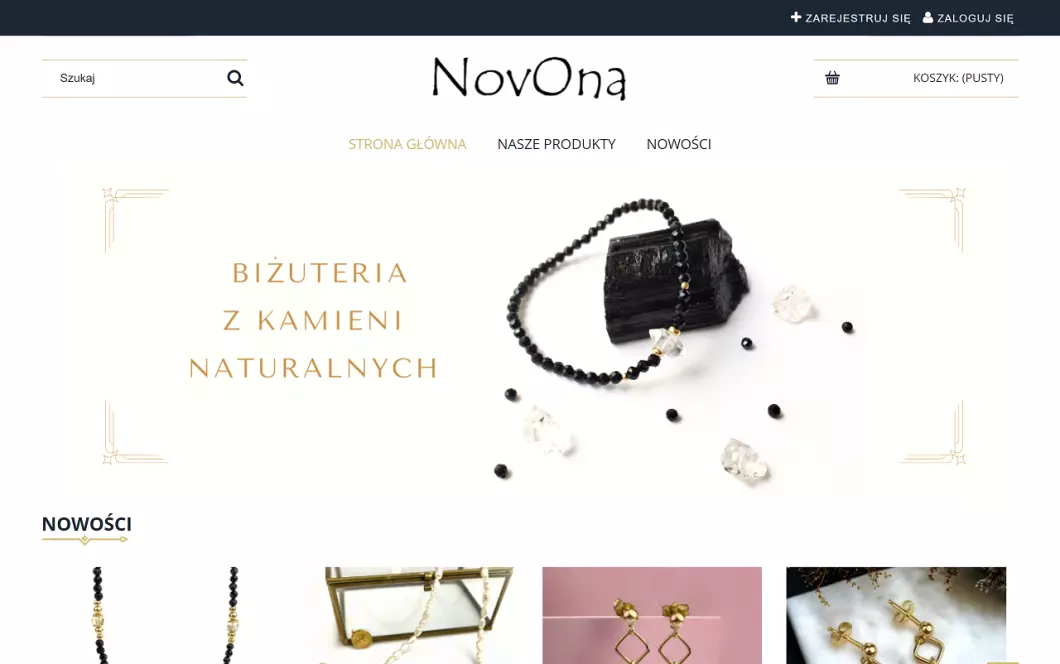 Biżuteria z kamieni naturalnych - NovOna
