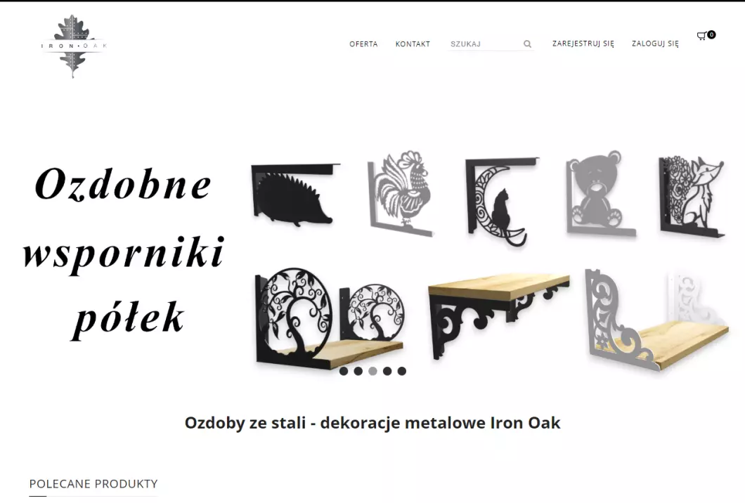 Iron Oak - metalowe ozdoby