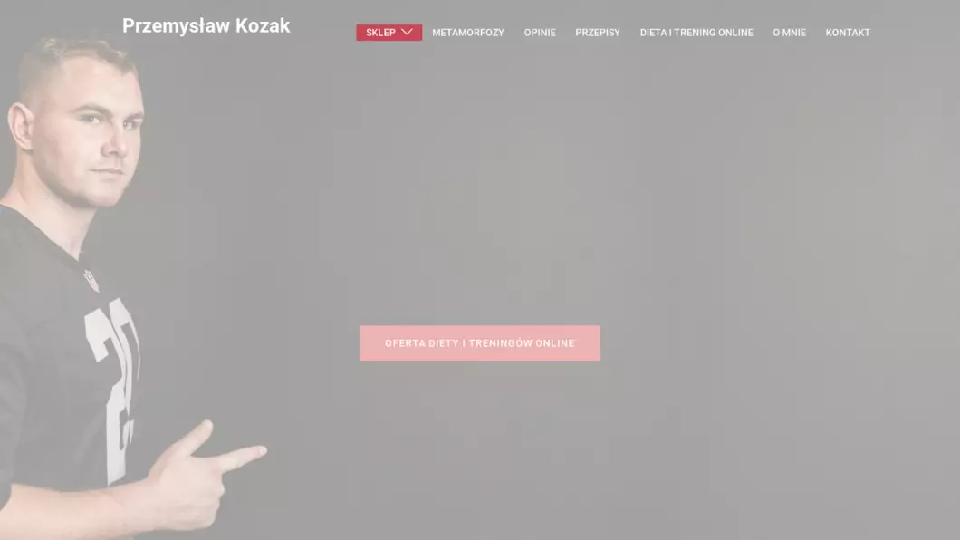 Przemysław Kozak - Trener i dietetyk online