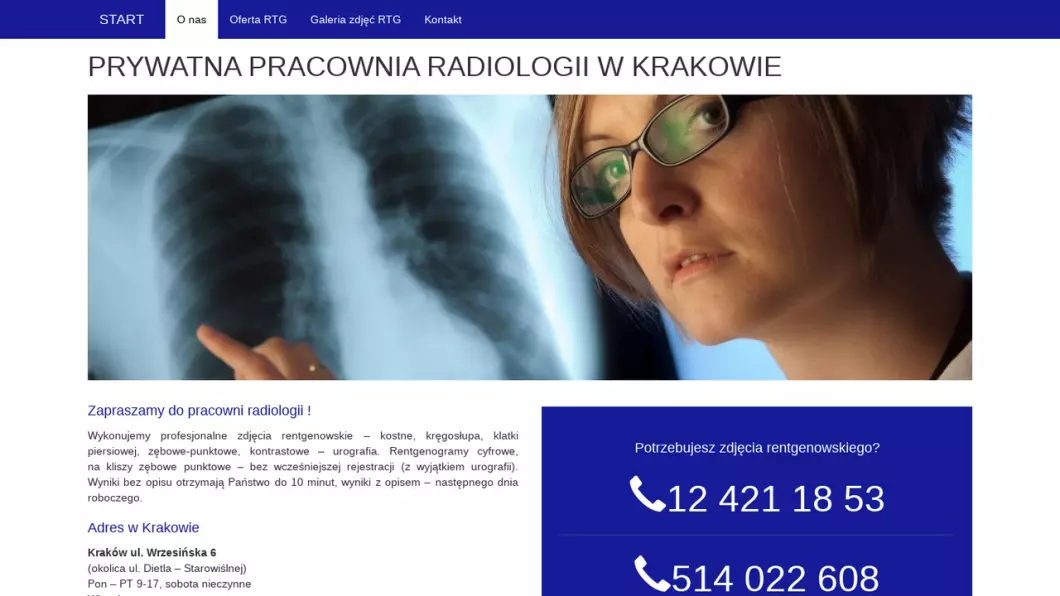 Prywatna Pracownia Radiologii - RTG Kraków