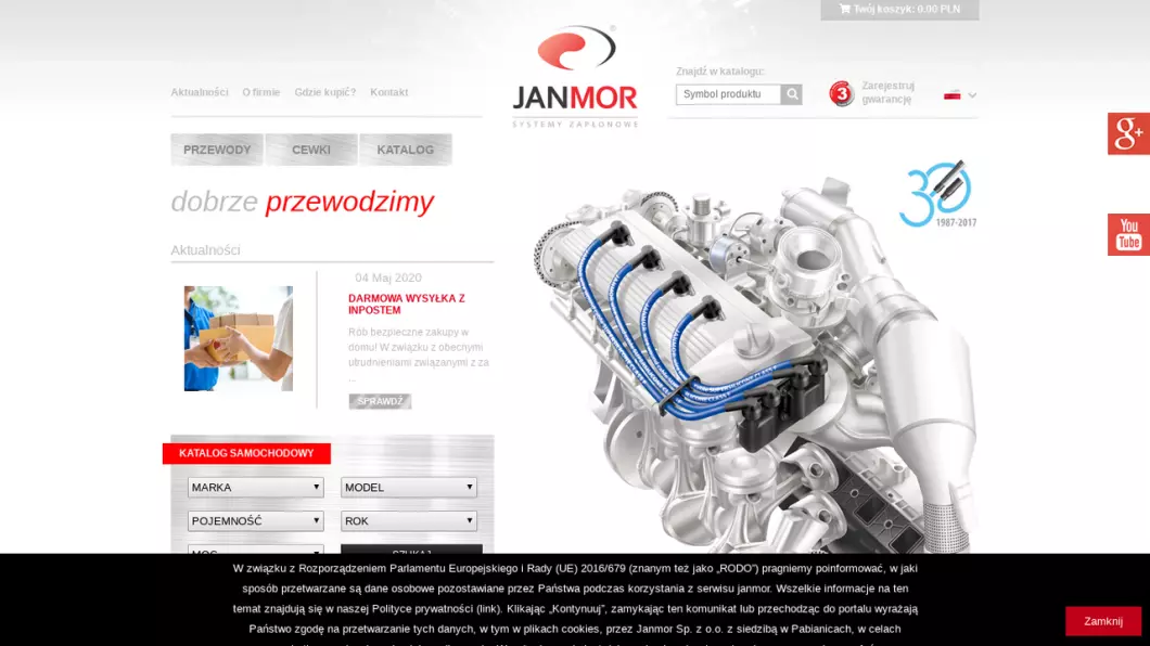 JANMOR - producent przewodów zapłonowych